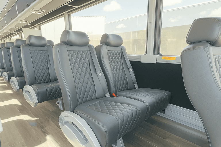 interior of Charter Bus Rental Pocatello charter bus